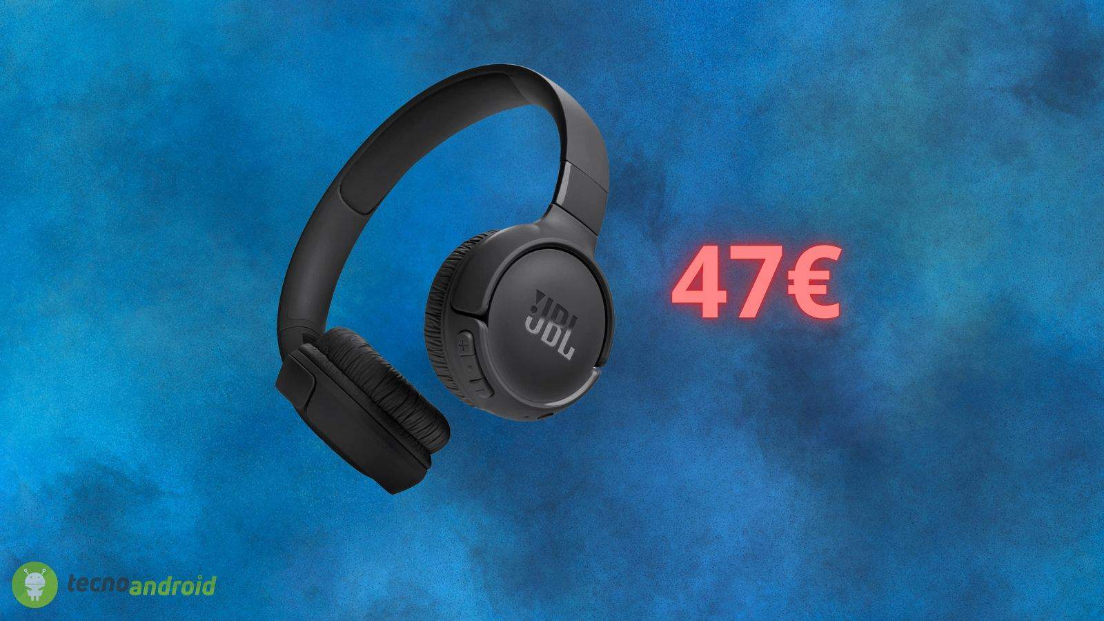 JBL Tune 520BT: le cuffie a padiglione sono a meno di 50 euro su Amazon