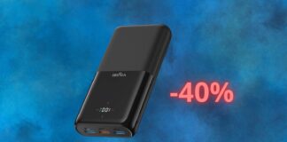 Powerbank da 30'000mAh in offerta del 40% su Amazon: correte subito