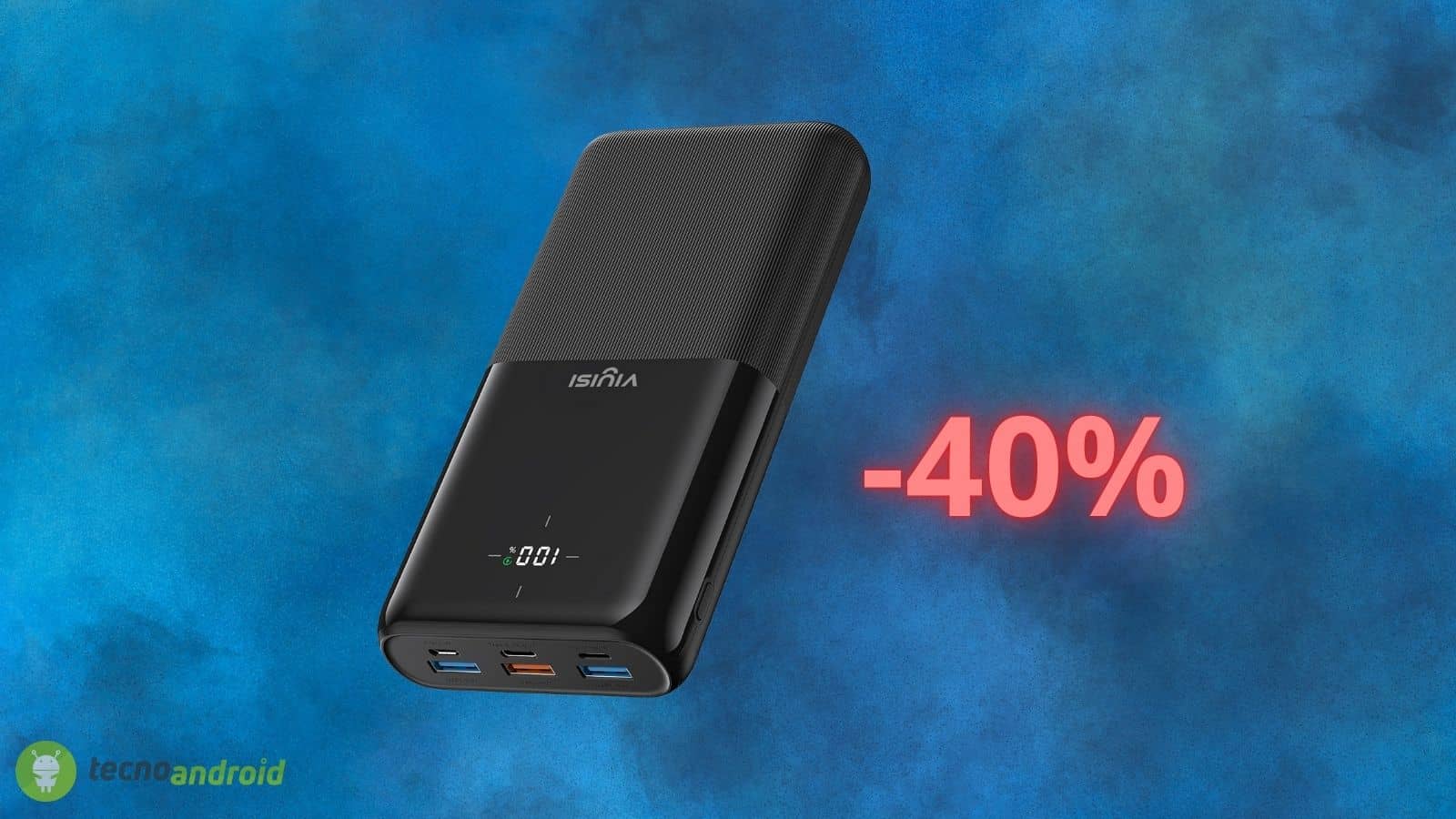 Powerbank da 30'000mAh in offerta del 40% su Amazon: correte subito