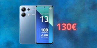 Xiaomi Redmi Note 13 costa solo 130€: è da acquistare subito su Amazon