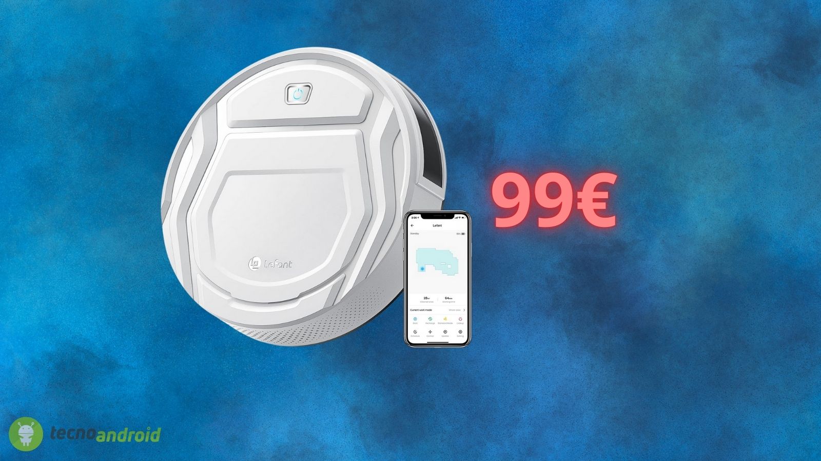 Robot aspirapolvere a 99€: prezzo da OUTLET su Amazon