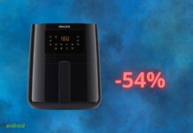 Friggitrice ad aria PHILIPS in offerta del 54% su Amazon solo oggi