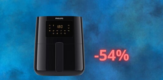 Friggitrice ad aria PHILIPS in offerta del 54% su Amazon solo oggi