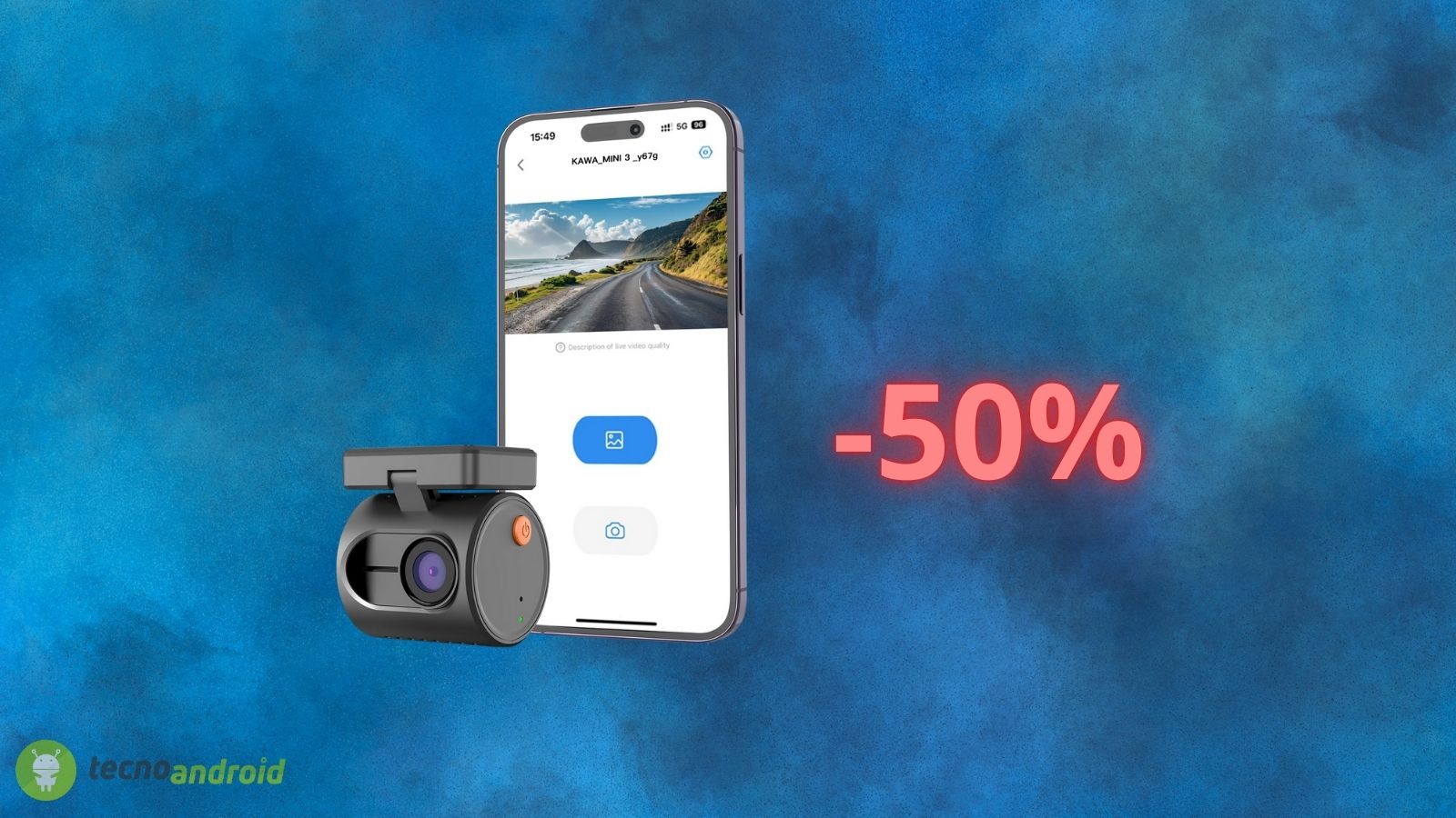 Dash cam al 50% di sconto con COUPON gratis su Amazon