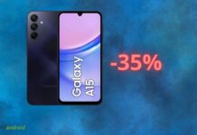 Samsung Galaxy A15 è in super OFFERTA su Amazon: costa il 35% in meno