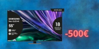 Smart TV Samsung: sconto IRRESISTIBILE su Amazon con offerta di 500 euro