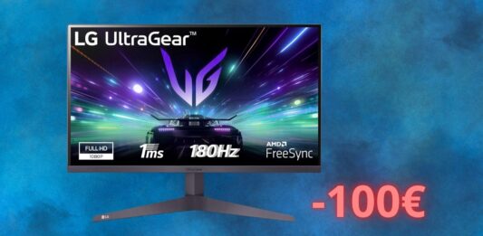 Monitor LG da gaming a 100 euro: occasione ASSURDA su Amazon