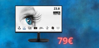 Monitor MSI a soli 79 euro: prezzo RIDICOLO valido solo oggi su Amazon