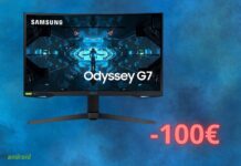 Monitor SAMSUNG con 100 euro di sconto: Odyssey G7 è a basso prezzo su Amazon