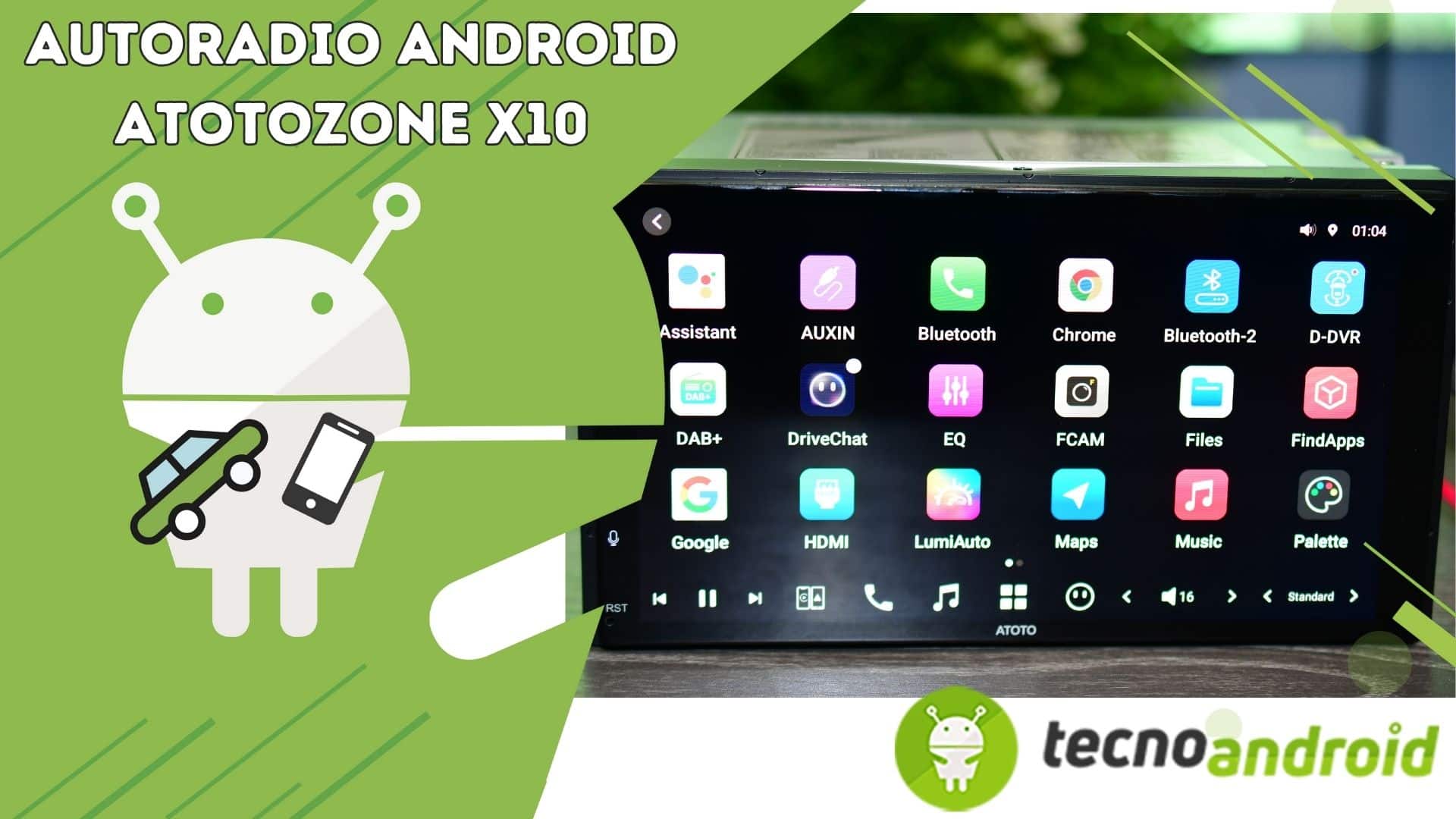 ATOTOZONE X10: l'autoradio Android che porta ChatGPT in macchina, la recensione