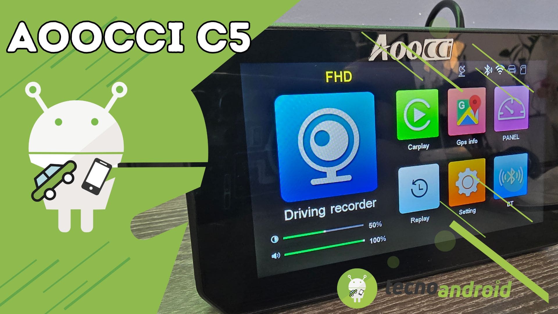 Aoocci C5: il display con CarPlay e Android Auto per la moto, la RECENSIONE