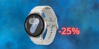 Samsung Galaxy Watch7: sconto PAZZESCO su Amazon, costa il 25% in meno