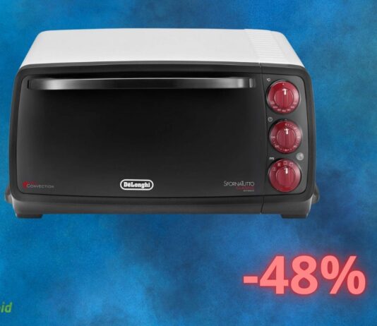 Amazon SCONTA il forno elettrico De'Longhi del 48%: il prezzo è PAZZO