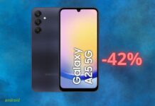 Samsung Galaxy A25: il prezzo è CROLLATO del 42% su Amazon