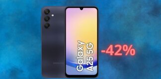 Samsung Galaxy A25: il prezzo è CROLLATO del 42% su Amazon