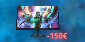 Monitor da gaming HP OMEN: costa 150 euro in meno su Amazon