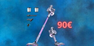 Aspirapolvere in stile DYSON in offerta a 90 euro su AMAZON