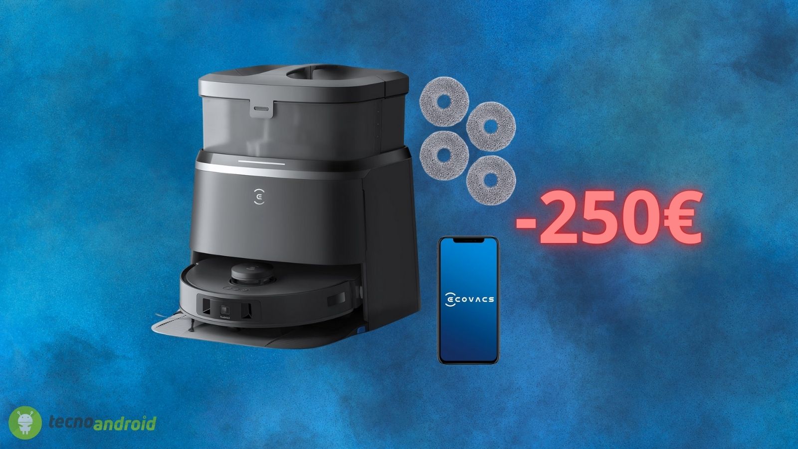 Amazon abbassa il prezzo di Ecovacs Deebot T30 Omni di 250 euro solo oggi